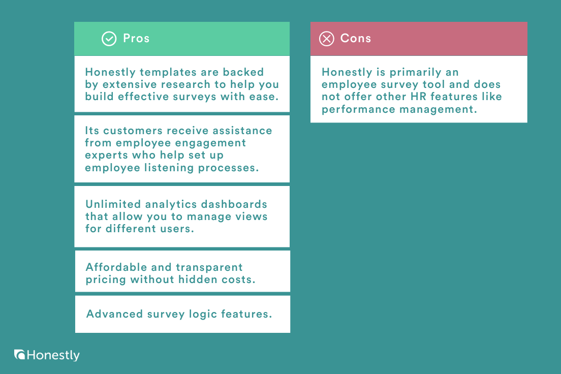 honestly pros and cons