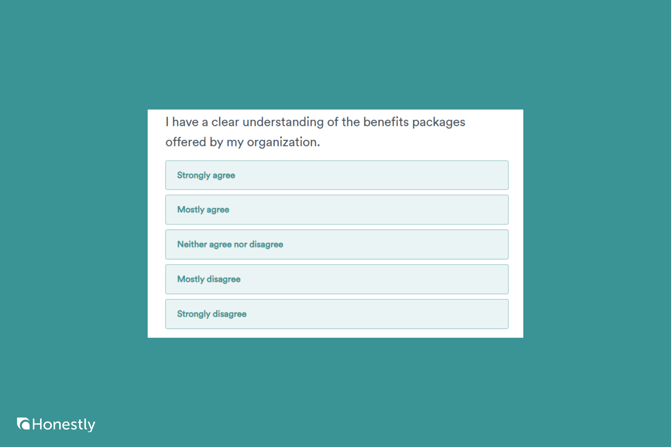 Employee Benefits Survey question 2