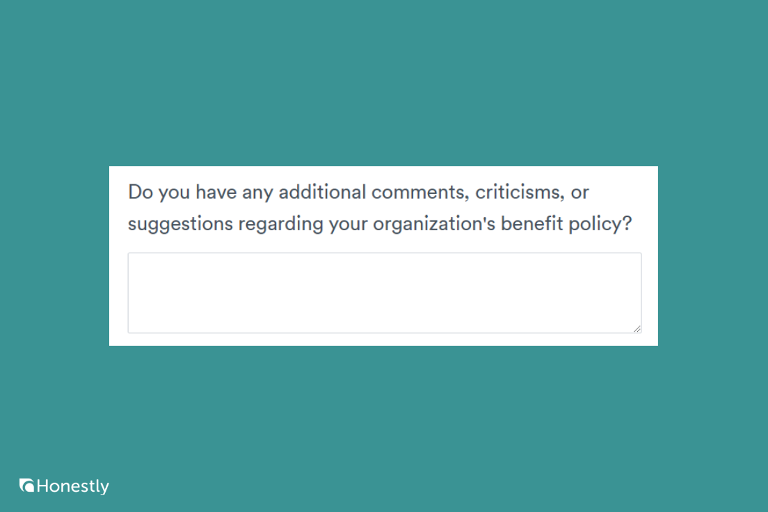 Employee Benefits Survey question 13