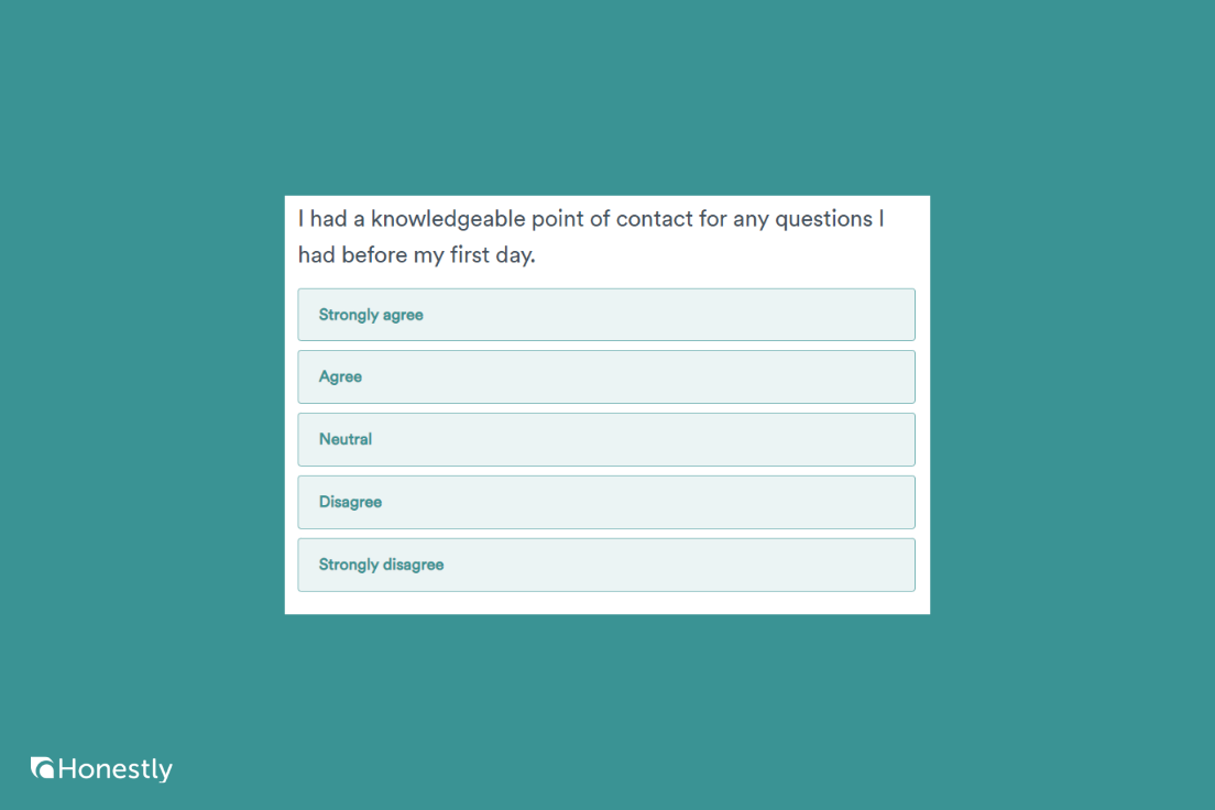 onboarding survey question 2