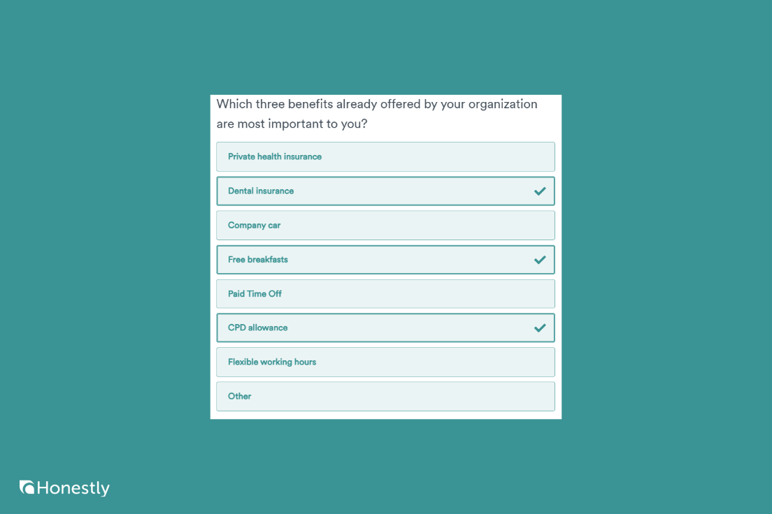 benefits employees survey question 1