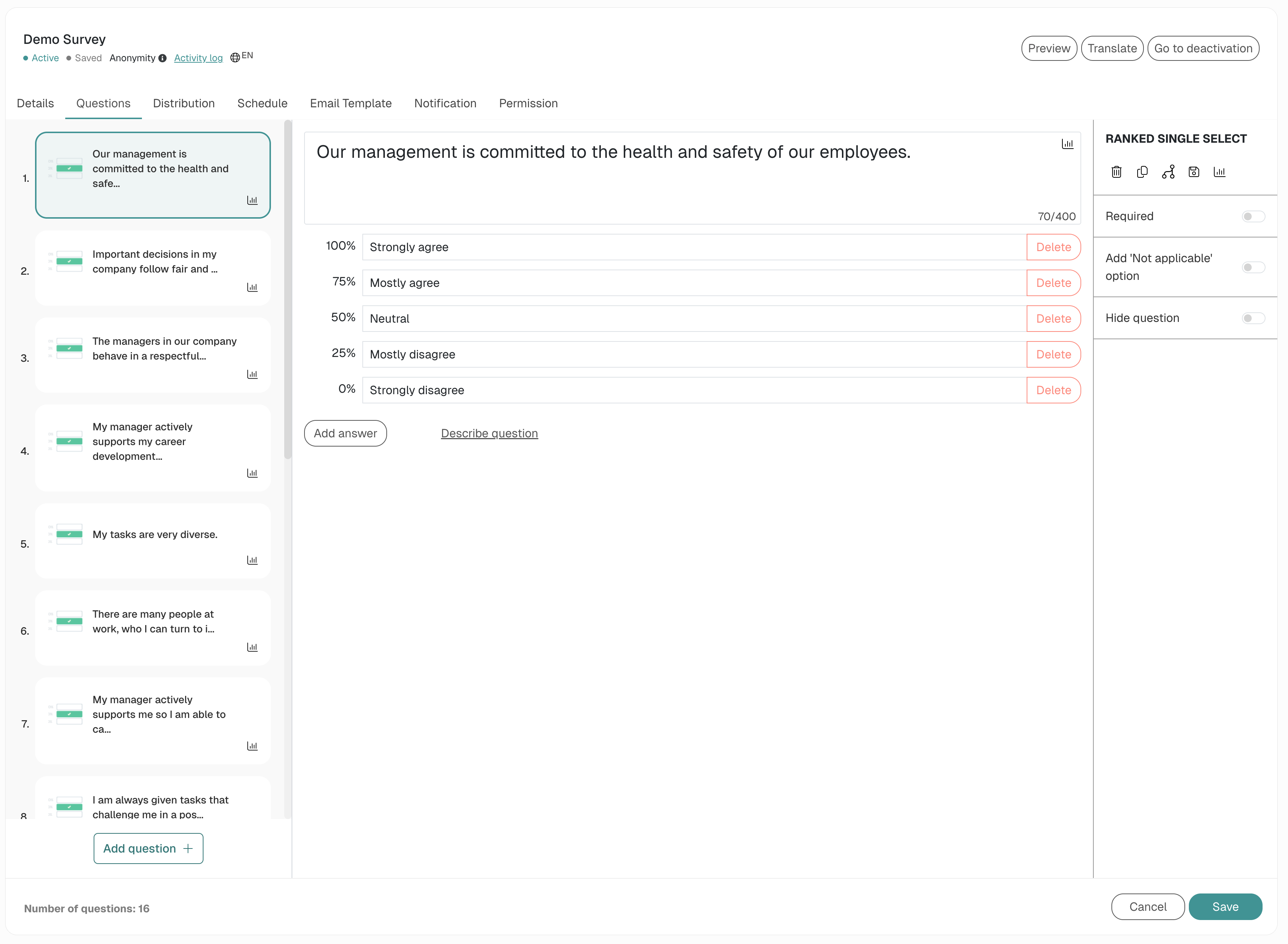 employee engagement survey honestly